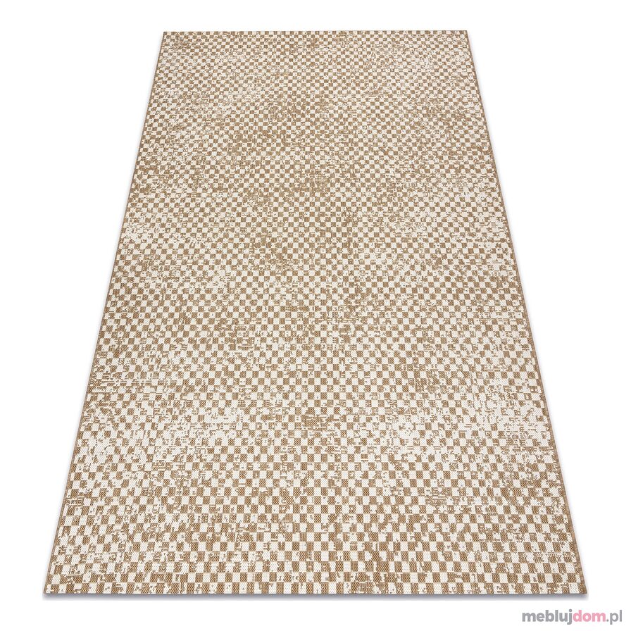Dywan sizal FLAT 48955265 Geometryczny - beż naturalny kolor słomkowy, sznurkowy