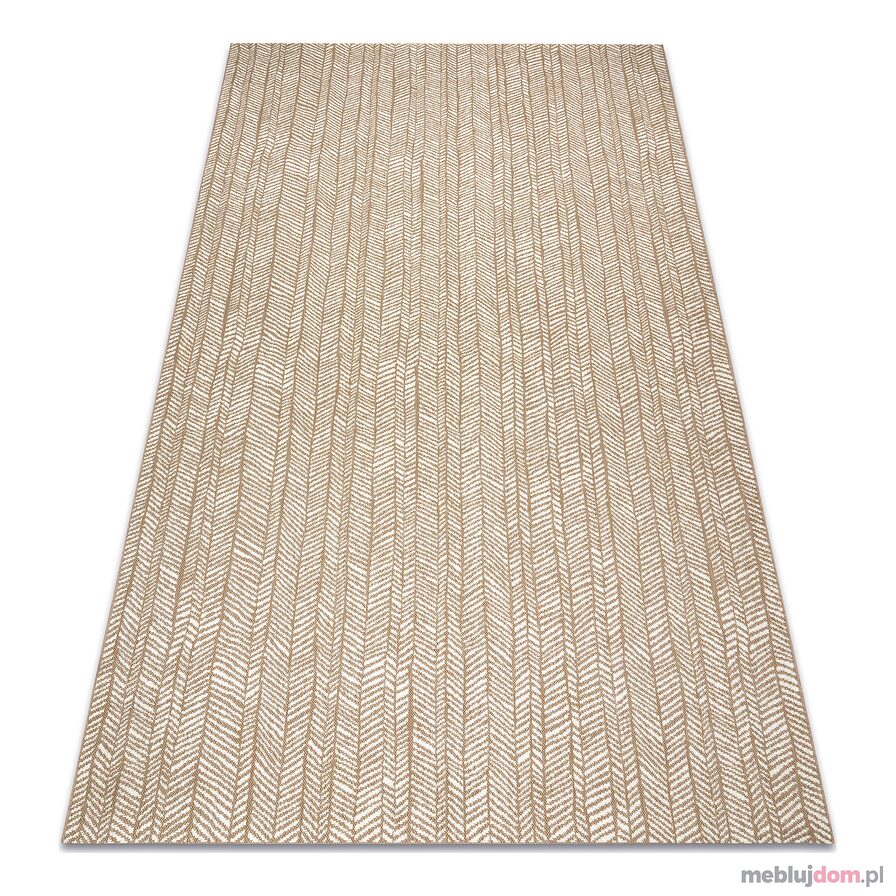 Dywan sizal FLAT 48964265 Jodełka - beż naturalny kolor słomkowy, sznurkowy