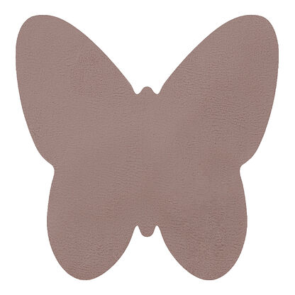 Dywan SHAPE 3150 Motyl Shaggy - brudny róż pluszowy, antypoślizgowy, do prania