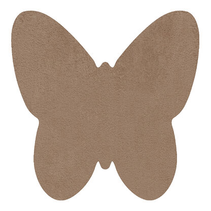 Dywan SHAPE 3150 Motyl Shaggy - camel, beż pluszowy, antypoślizgowy, do prania