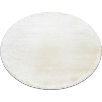Dywan TEDDY NEW wool 45 koło Shaggy krem bardzo gruby, pluszowy