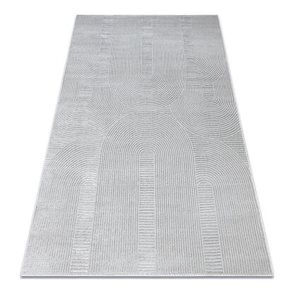 Dywan BALANCE 9086 szary - Geometryczny, strukturalny, glamour 