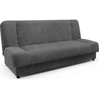 Sofa / Wersalka PIANO Sztruks w ciemnoszarym kolorze