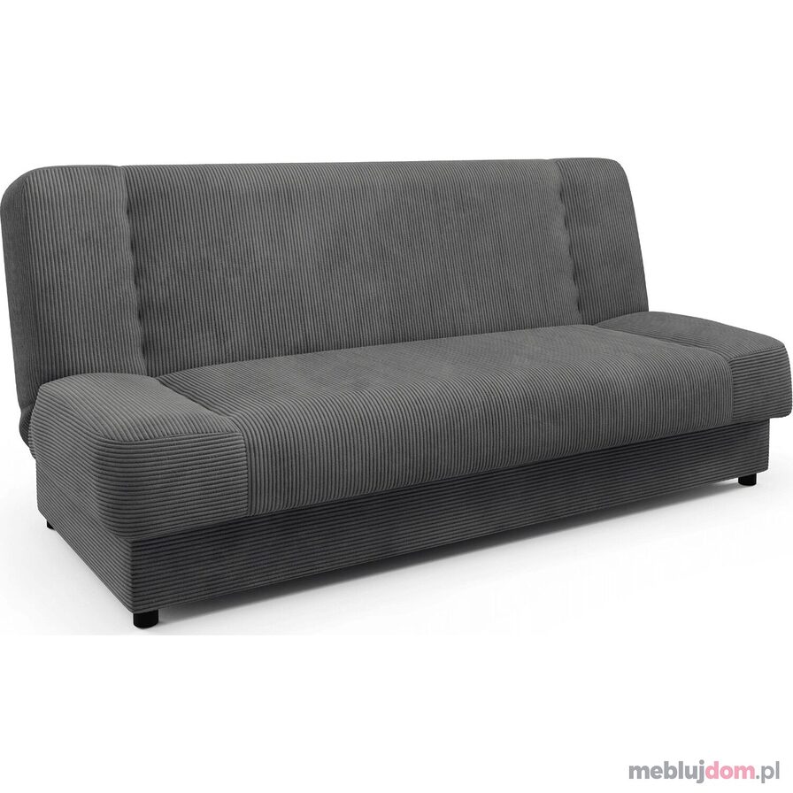 Sofa / Wersalka PIANO Sztruks w ciemnoszarym kolorze