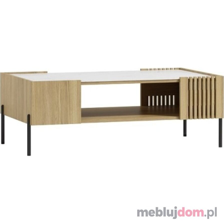 Ława RENNES RN03 do salonu na czarnych nogach