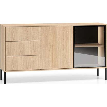 Komoda BARNEE 02 w odcieniu dębu Lindberg 