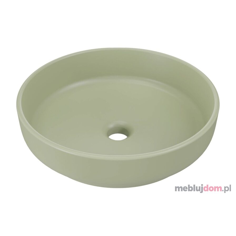 Umywalka nablatowa RIVER 1 OLIVE GREEN MATT UN 40 ( E-6595 ) w zielonym odcieniu