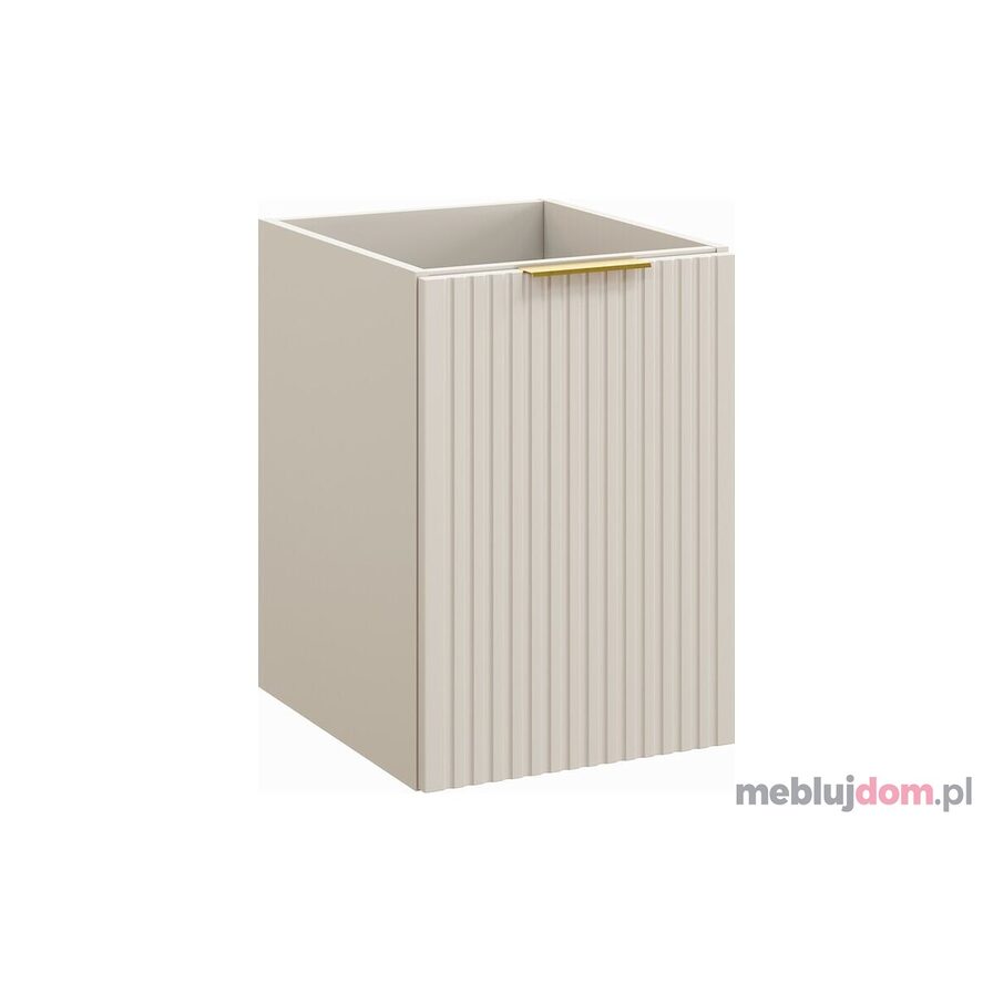 Szafka pod blat ADEL CASHMERE 81-40-1DK w odcieniu kaszmiru z koszem na pranie