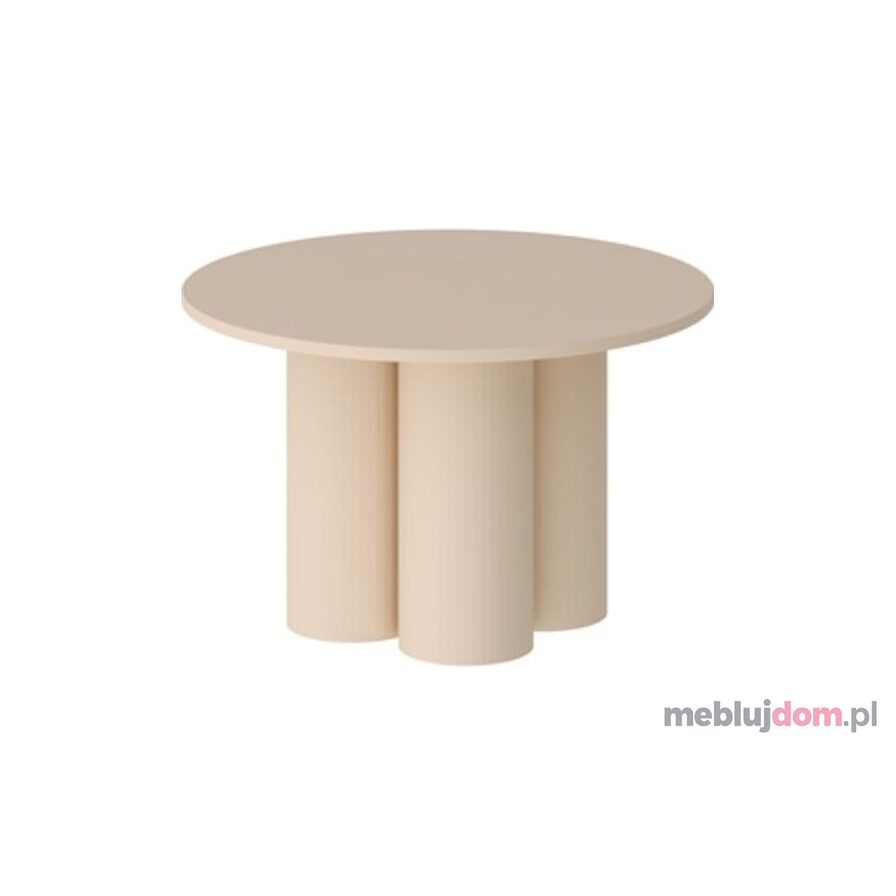 Ława COMO 66 cm Mat Hubertus okrągła w kolorze cappuccino