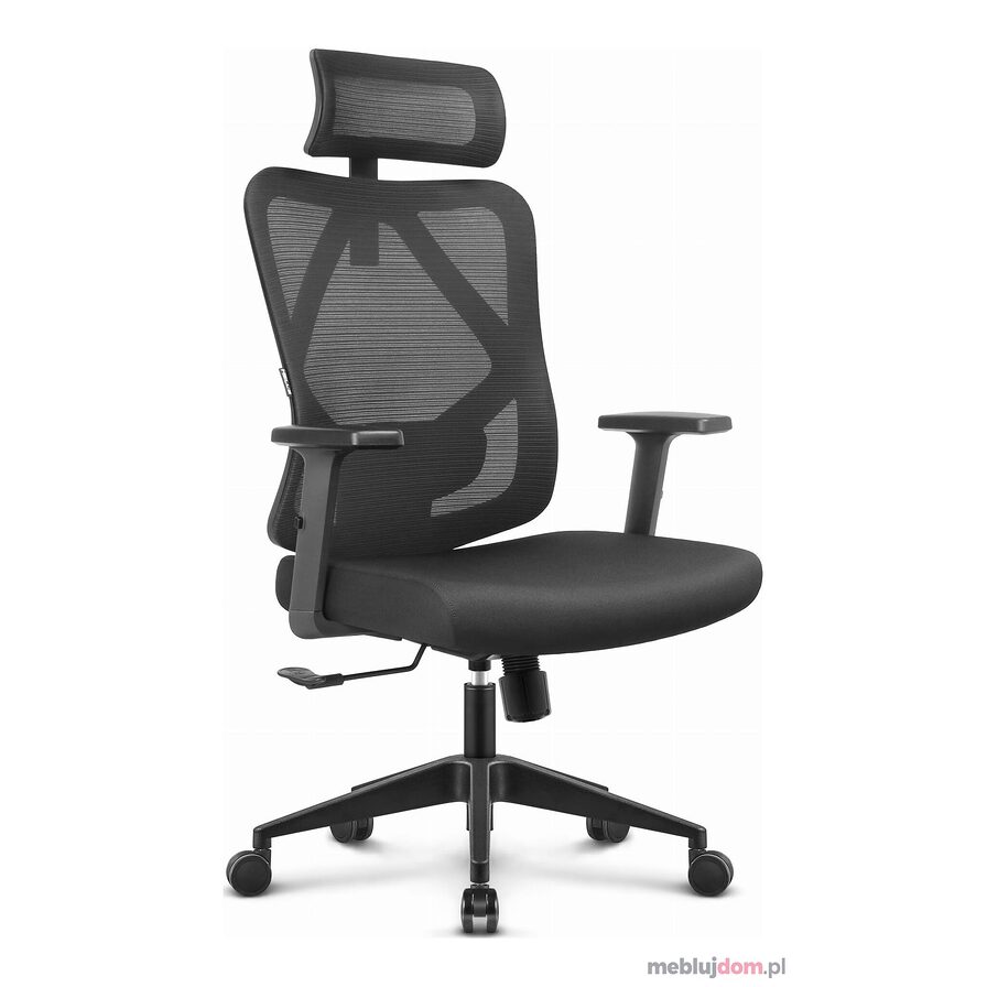 Fotel biurowy ergonomiczny HC-1041 regulowany czarny 