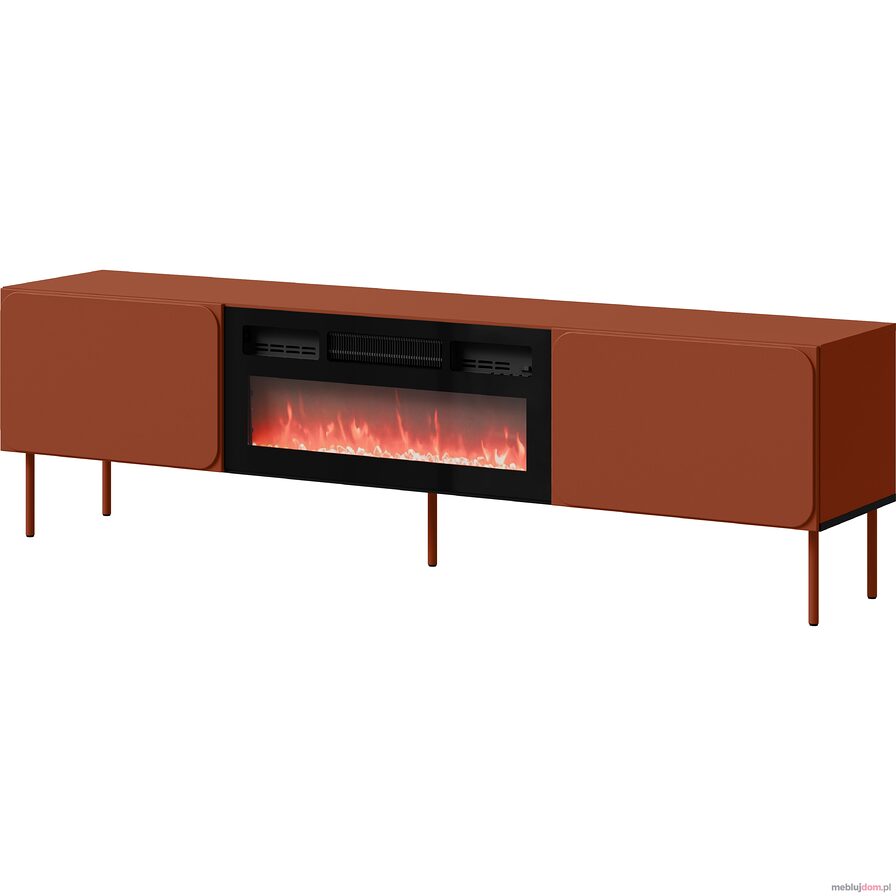 Szafka RTV RAFAEL EF 200 w odcieniu BRICK RED SPHERA.