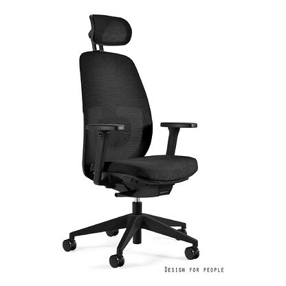 Nowoczesny fotel biurowy POPFIT Unique czarny