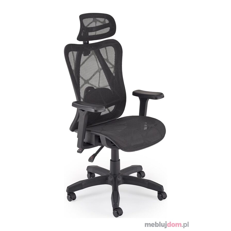Fotel ergonomiczny XERON Halmar w czarnym kolorze