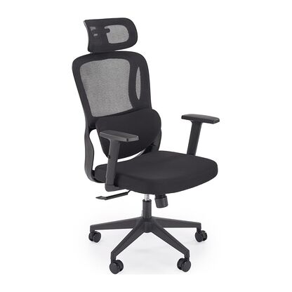 Czarny fotel ergonomiczny MATEUS Halmar