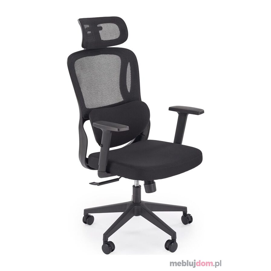 Czarny fotel ergonomiczny MATEUS Halmar