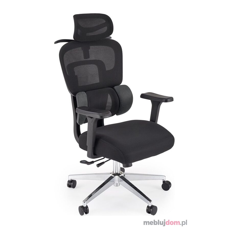 Czarny fotel ergonomiczny BOOSTER Halmar