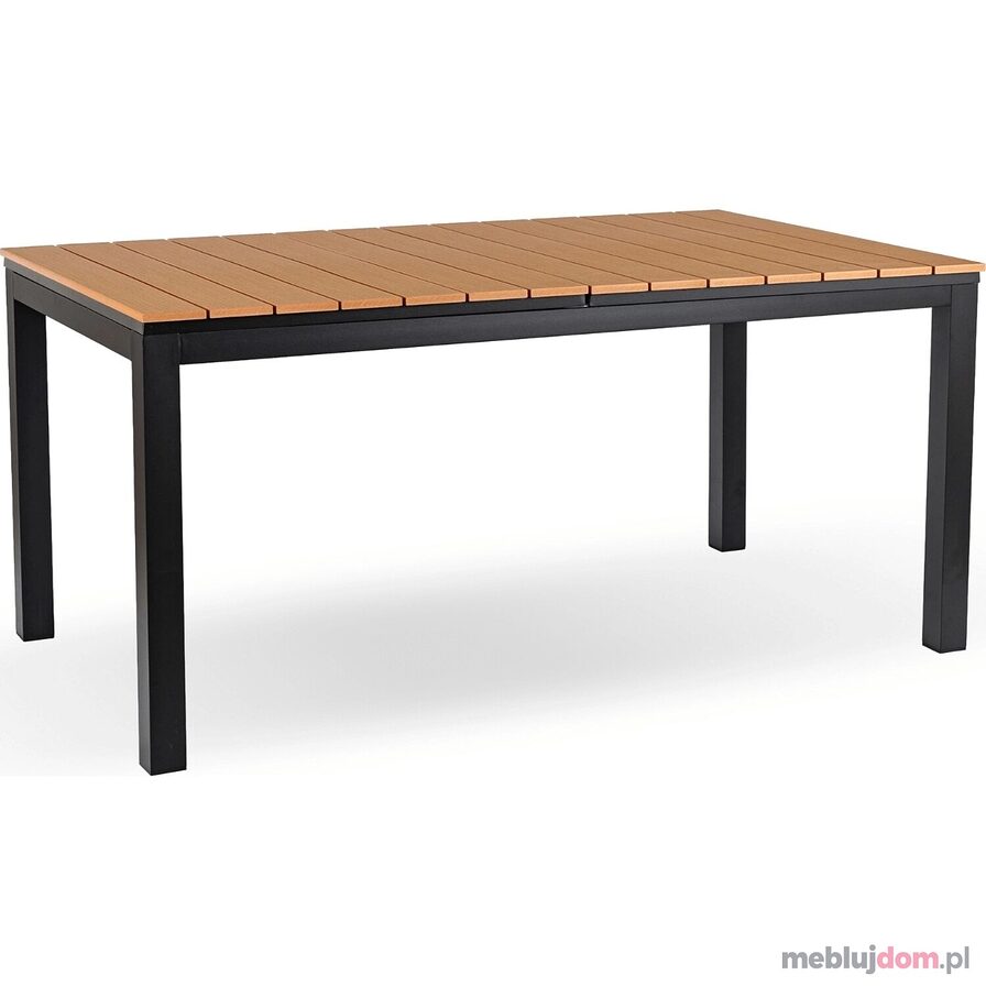 Stół ogrodowy rozkładany ARGOS 140 - 180 cm dąb + czarny
