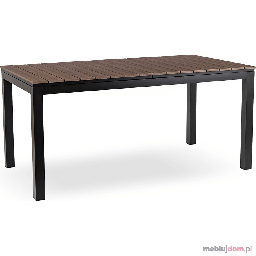 Stół ogrodowy rozkładany ARGOS 160 - 260 cm orzech + czarny
