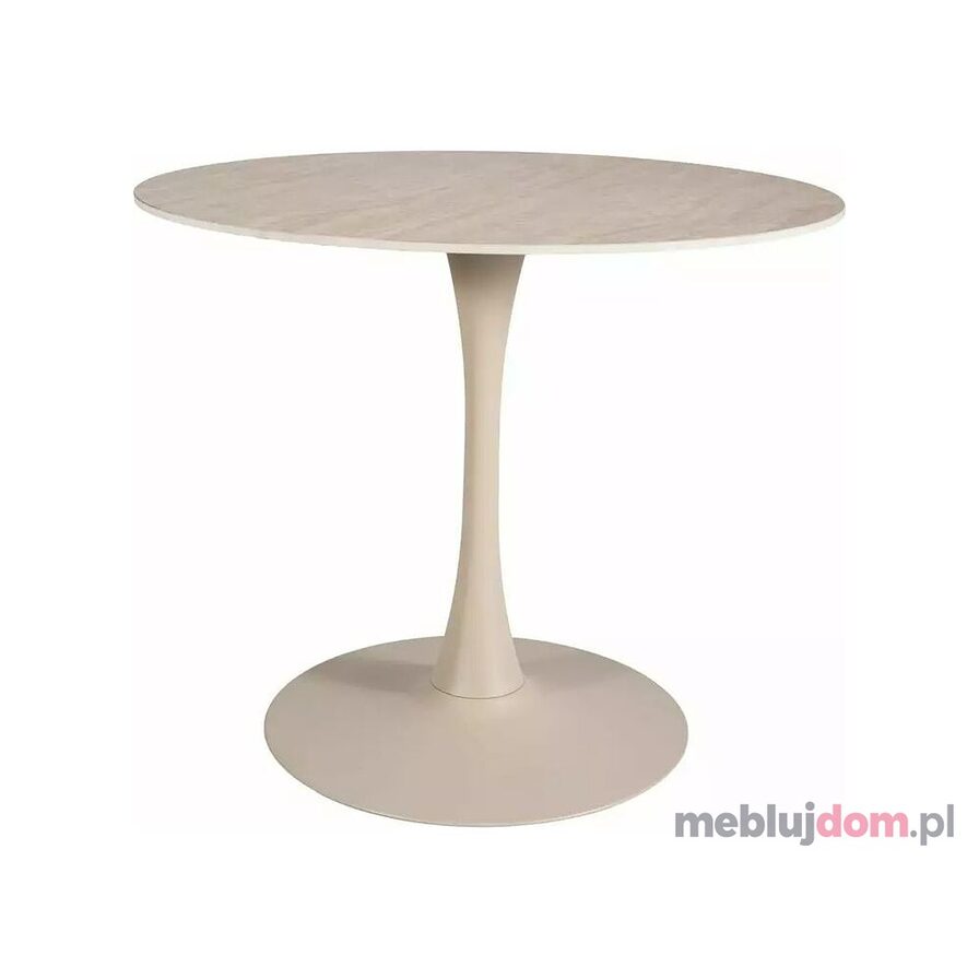 Stół AMADEO CERAMIC Signal w odcieniu beż travertine na kaszmirowej podstawie