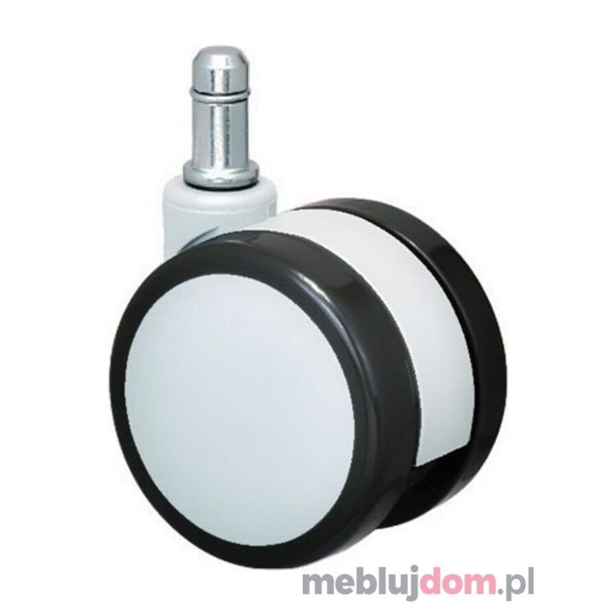 Kółka gumowane CT60-281B (komplet) czarno-białe