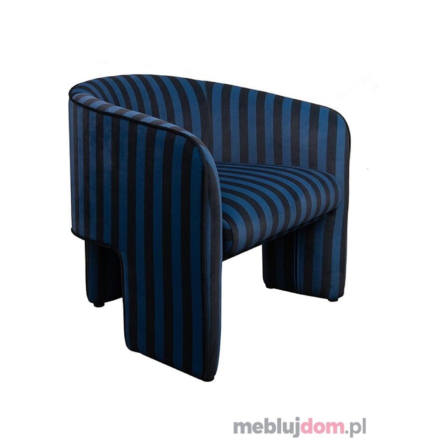 MaMaison fotel JOLIE niebieski / czarny