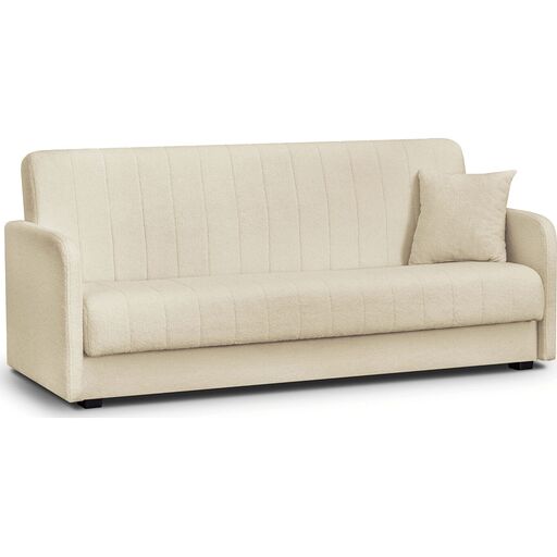 Jasnobeżowa sofa rozkładana PORTO BOUCLE - QUELLE 02