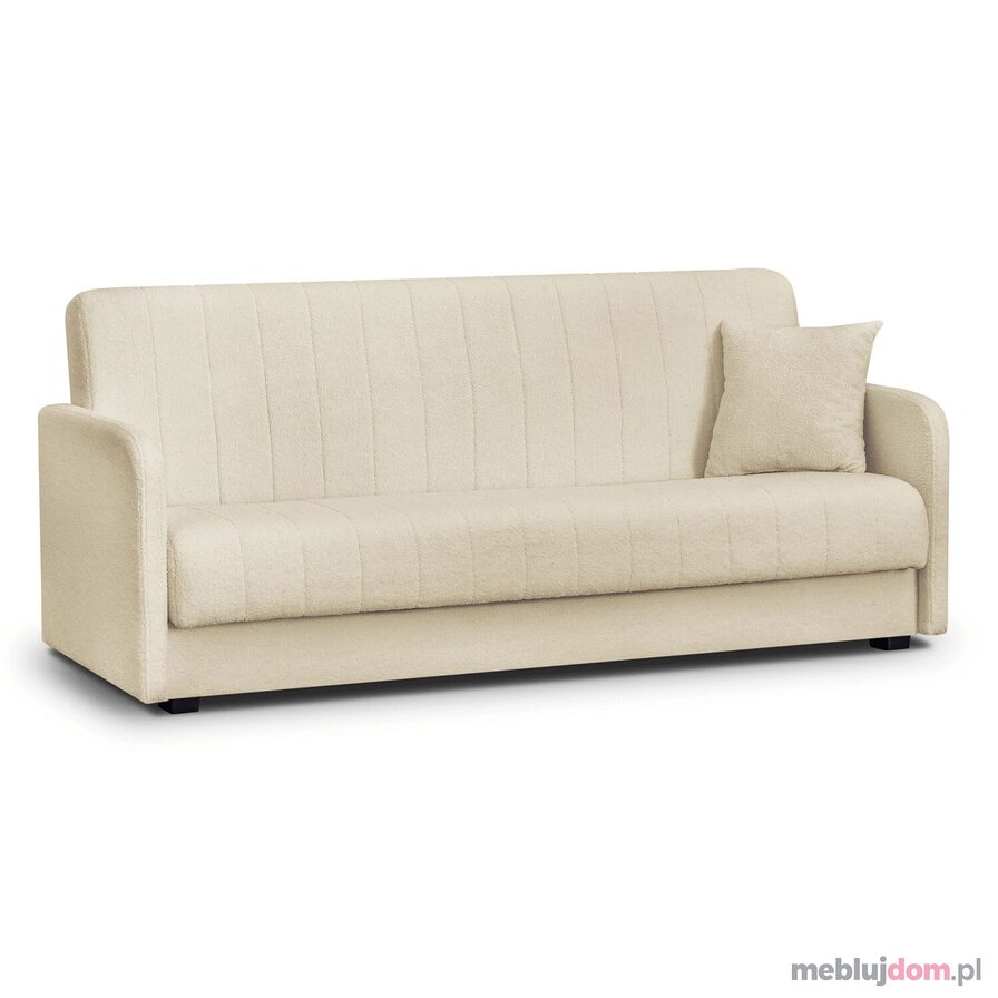 Jasnobeżowa sofa rozkładana PORTO BOUCLE - QUELLE 02