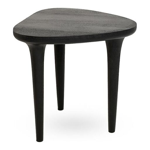 MaMaison stolik LAMINAR 49 czarny / drewno