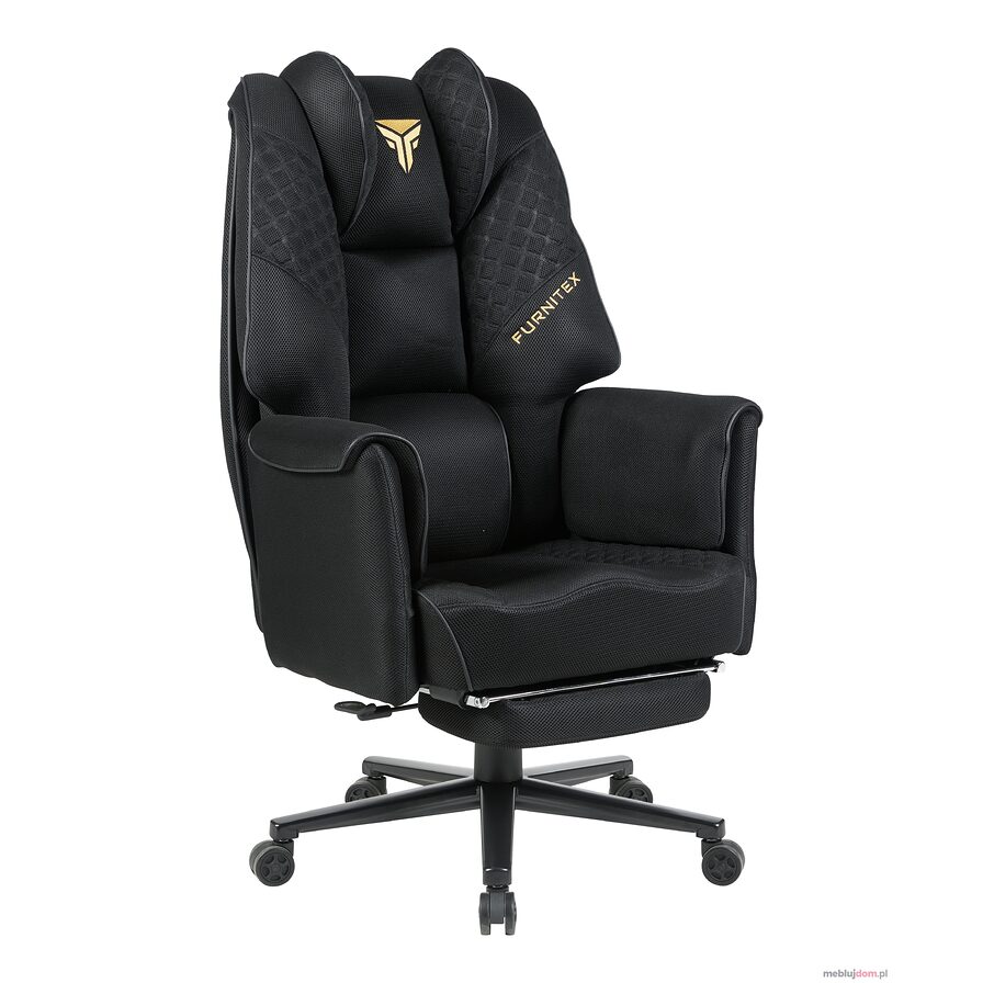 FB45-FX Fotel obrotowy gamingowy - czarny