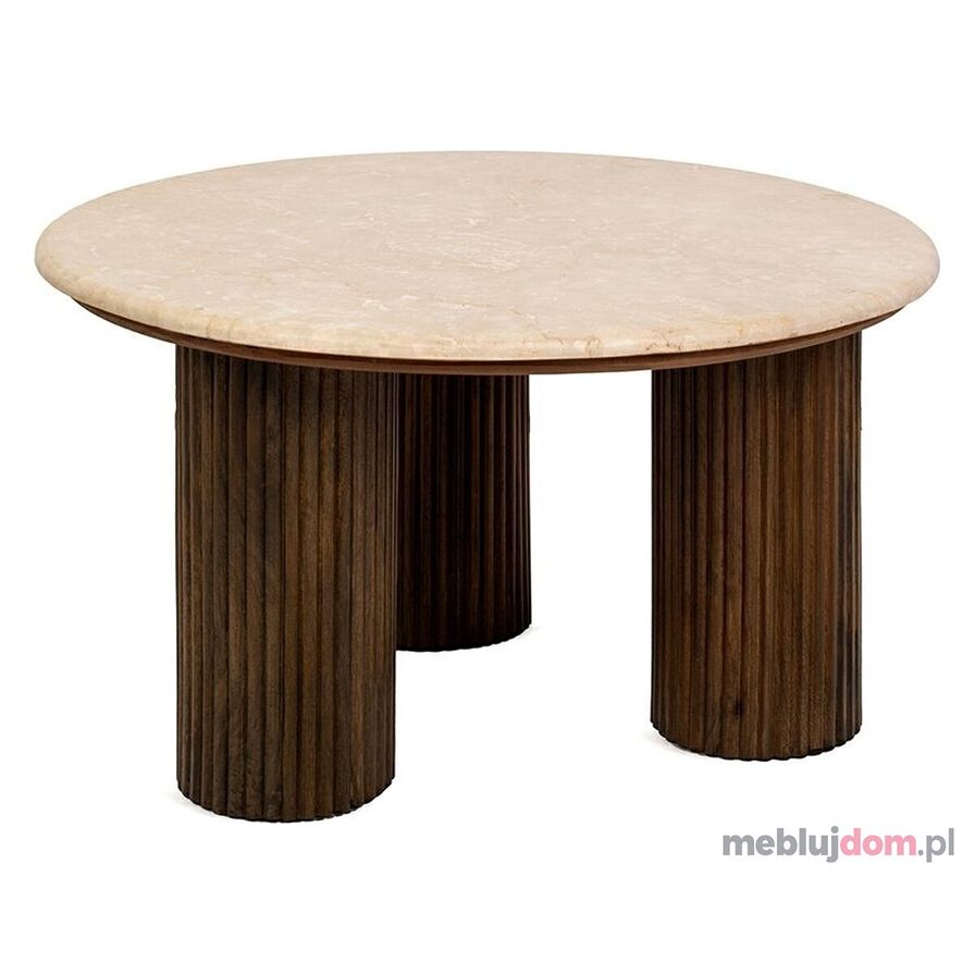MaMaison stolik kawowy RAGNO 68 marmur / drewno