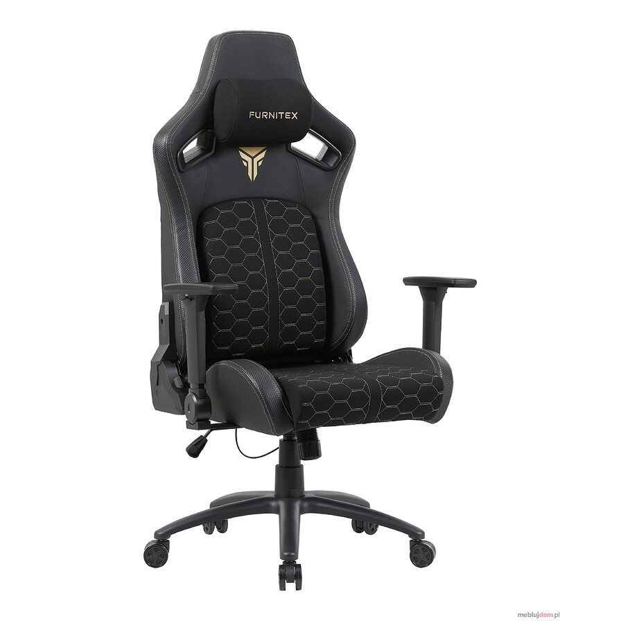 FB43-FX Fotel obrotowy gamingowy - czarny