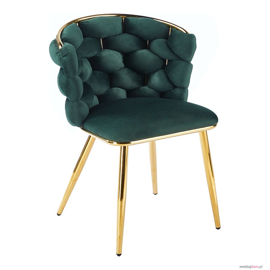 K47-FX (G) Krzesło velvet - Riviera 38 zielone