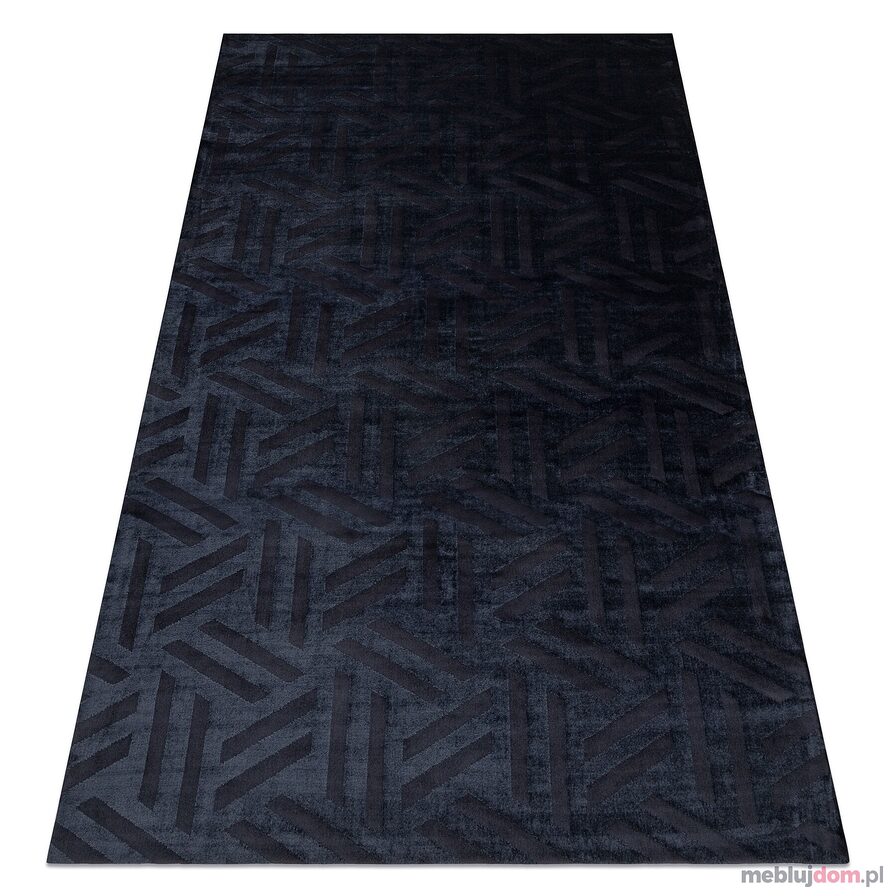 Dywan PEARL 51326E czarny - Geometryczny, ekskluzywny, strukturalny