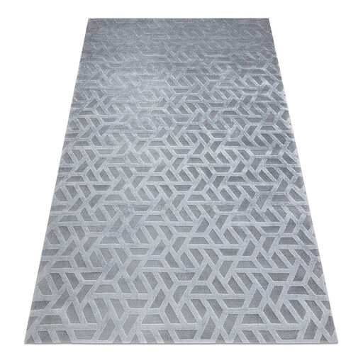 Dywan PEARL 51320D szary - Geometryczny, ekskluzywny, strukturalny