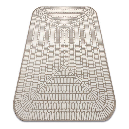 Dywan PEARL 53132B beż / krem - Geometryczny, ekskluzywny, strukturalny
