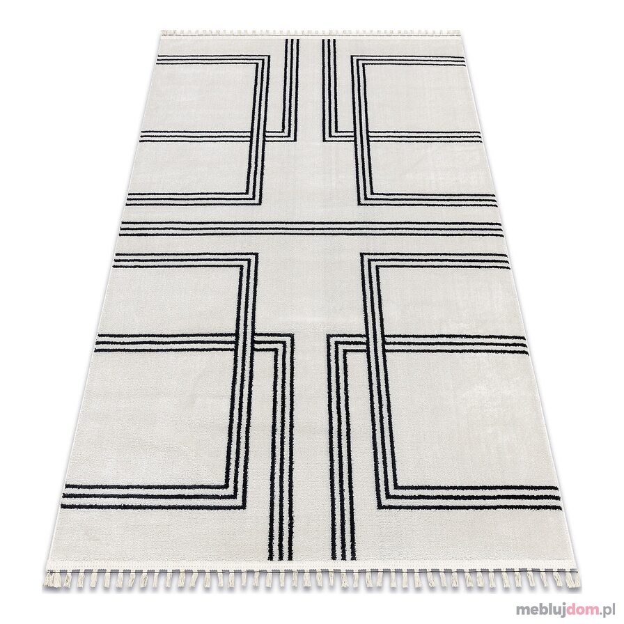 Dywan AMOUR 53091C krem - Geometryczny, linie nowoczesny, elegancki