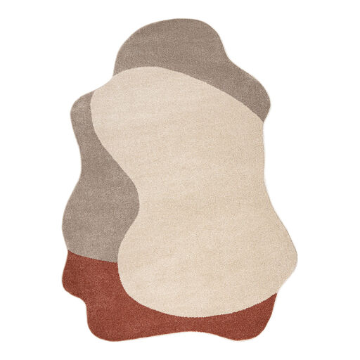 Dywan FUSION 5710 krem / terakota Shape - Abstrakcja, nowoczesny, abstrakcyjny, nieregularny