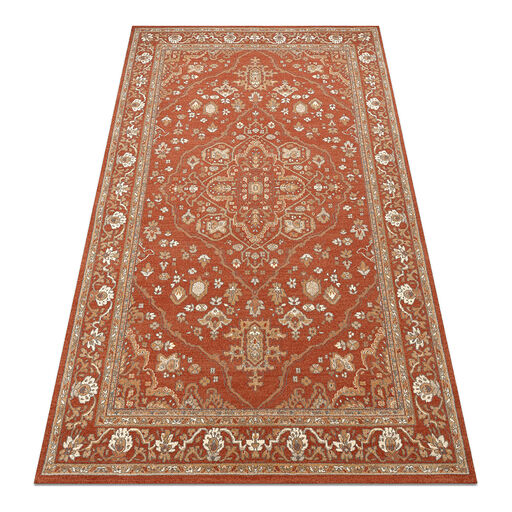 Dywan SOHO 477.01.LA301 wełniany OSTA - Ornament, ramka naturalny terakota / beż