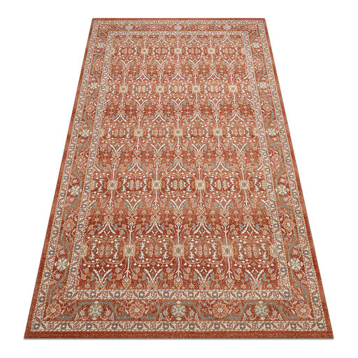 Dywan SOHO 477.08.LA300 wełniany OSTA - Ornament, ramka naturalny terakota / beż