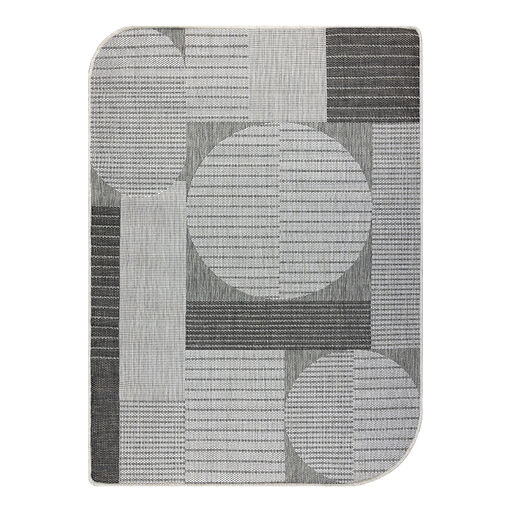 Dywan ORGANIC 2769 sizal Geometryczny ecru / szary - naturalny, nowoczesny nieregularny kształt
