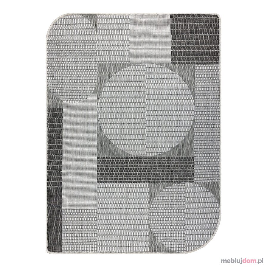 Dywan ORGANIC 2769 sizal Geometryczny ecru / szary - naturalny, nowoczesny nieregularny kształt