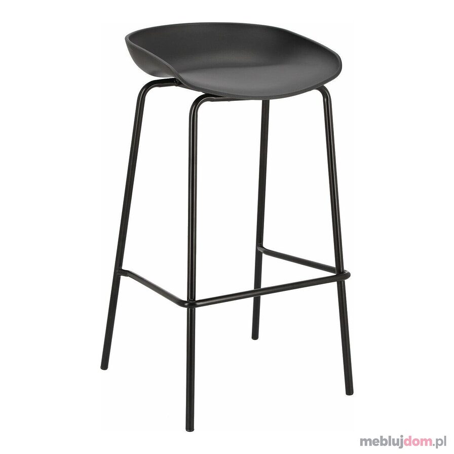 Stołek barowy Grego czarny 75 cm