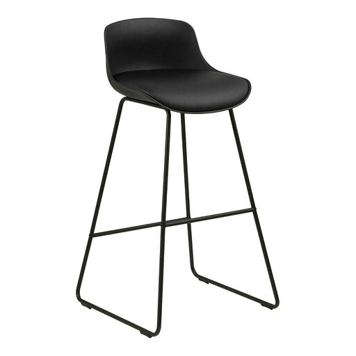 Stołek barowy TINA BLACK PU 94 - czarny