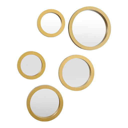 Zestaw 5 luster Gilded okragłe złote