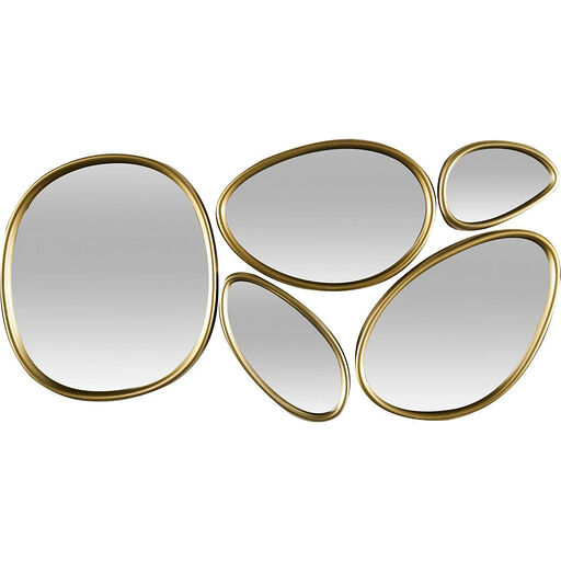 Zestaw 5 luster Organic Shape złote