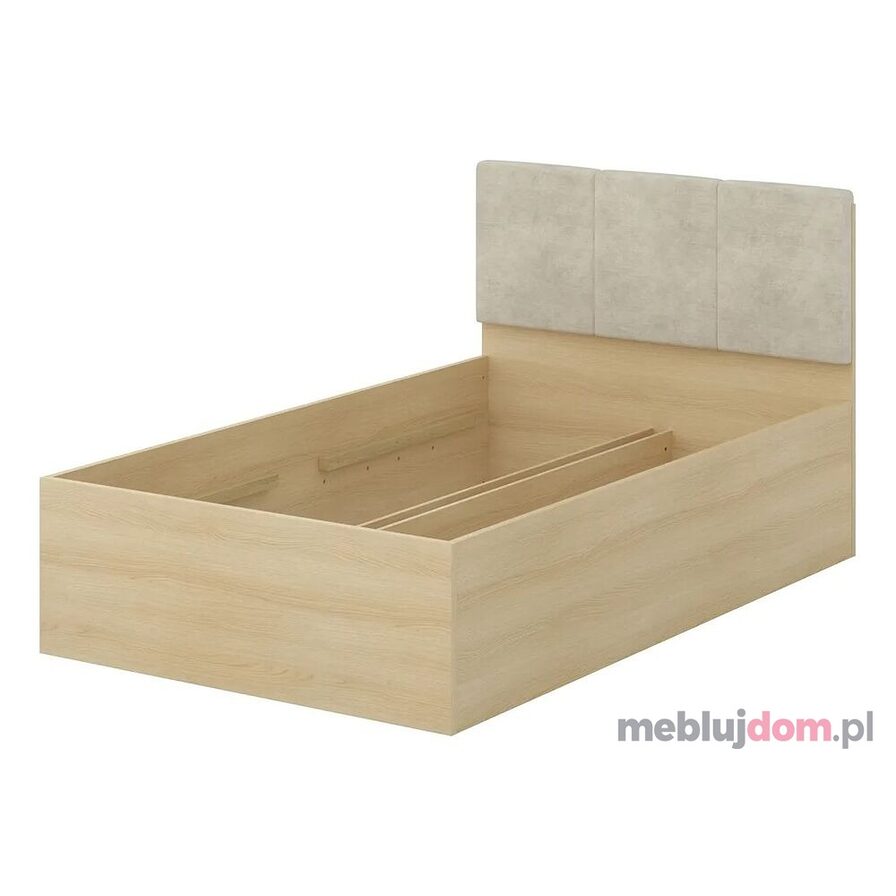 Łóżko sypialniane TERRA 120 w odcieniu dębu Lindberg