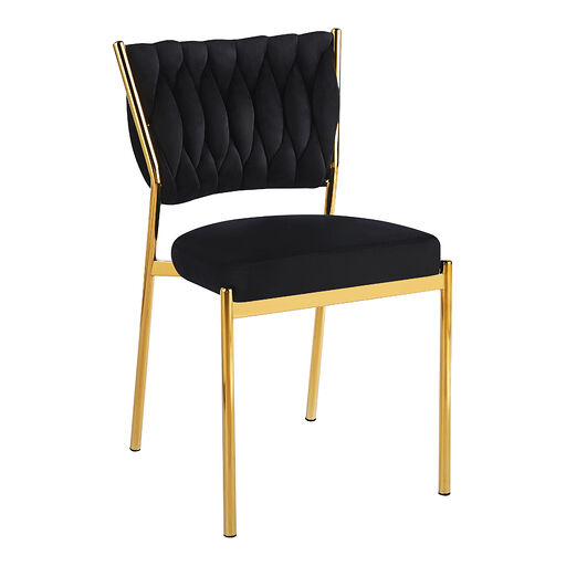 K45-FX Krzesło velvet - Riviera 100 czarne