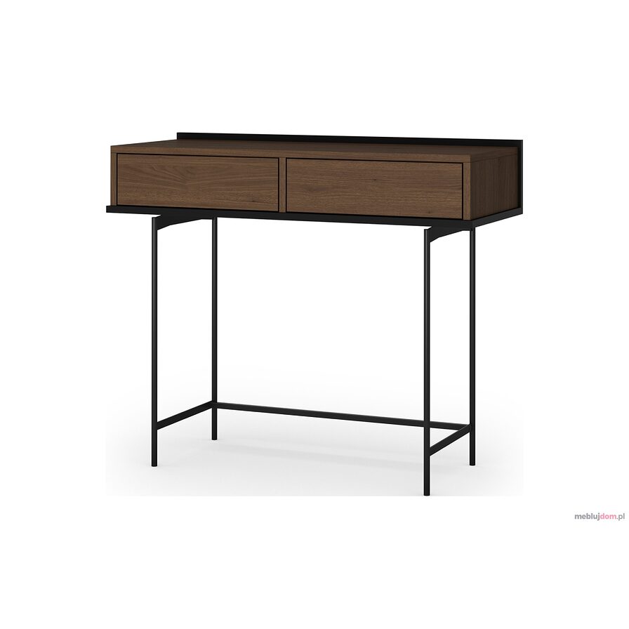 Konsola Zenar 100 cm z szufladami - orzech elegant / czarny