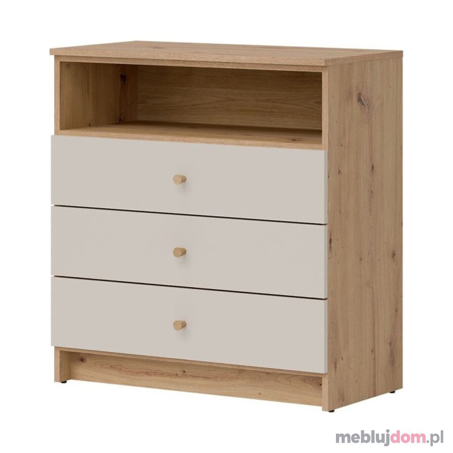 Komoda TIMO TM01 z szufladami w odcieniu dębu artisan i kaszmiru