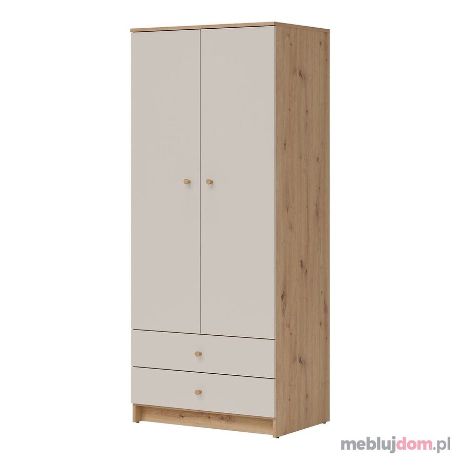 Szafa dwudrzwiowa TIMO TM05 dąb artisan + kaszmir